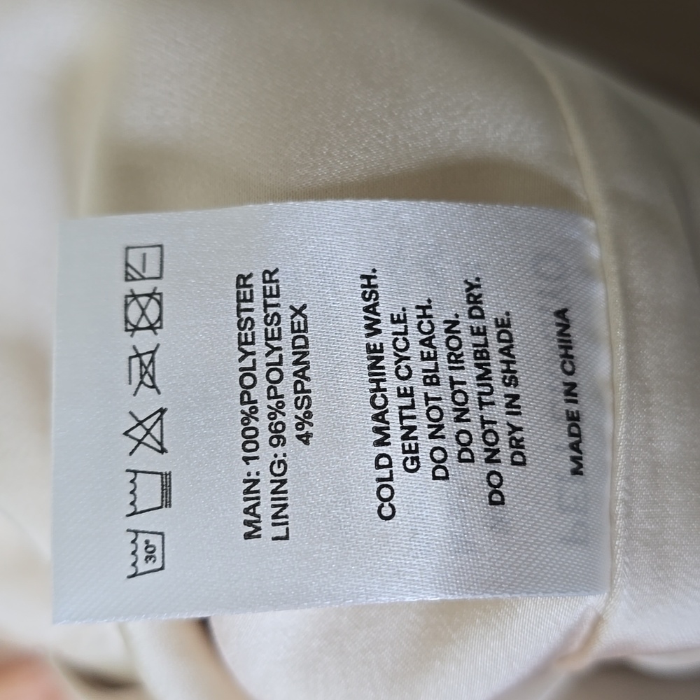 Peppermayo  Match Point Sweetheart  Lace Up Cream Mini Dress Size  Xs NWT. - Picture 11 of 11